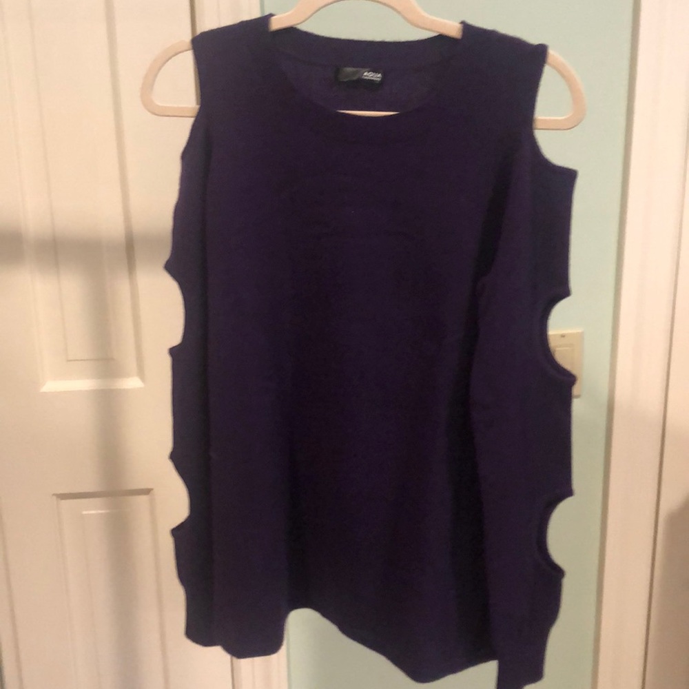 NEVER WORN AQUA CASHMERE SWEATER‼️